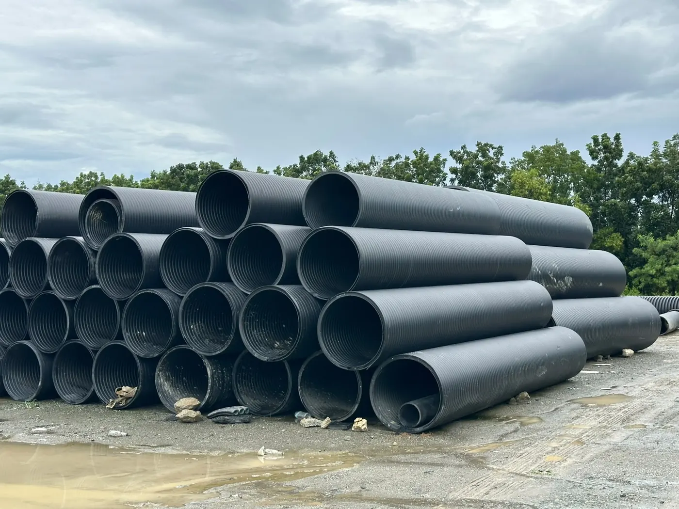 BlueRibbon HDPE dual wall corrugated pipes