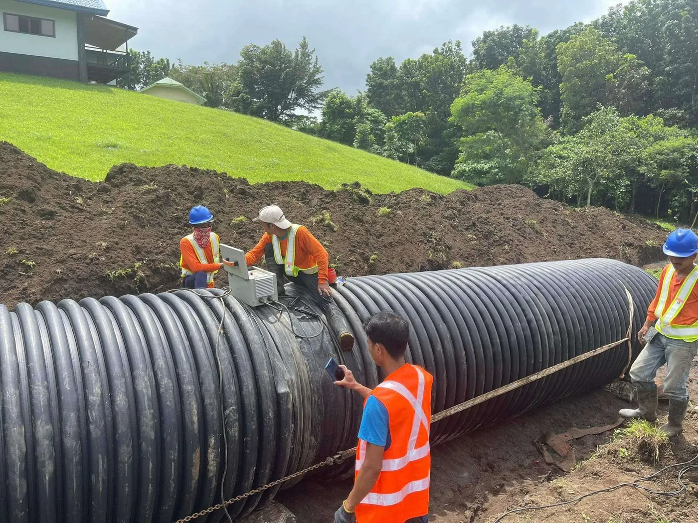 HDPE pipe stock